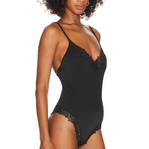 NWT Free People X Intimately FP Wild Bunch Bodysuit Black
